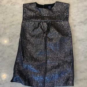 BabyGap size 4 black silvery shimmer party dress